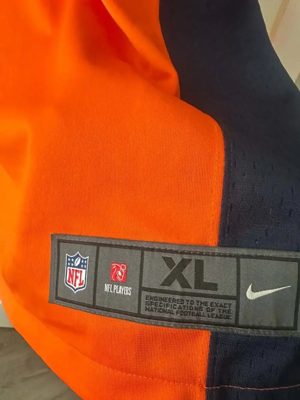 Nike Russell Wilson Denver Broncos #3 NFL On-Field Game Jersey Orange XL - Picture 2 of 4
